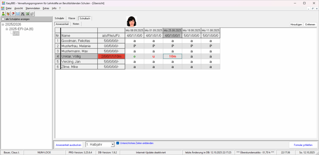 easybbs anwesenheitsübersicht